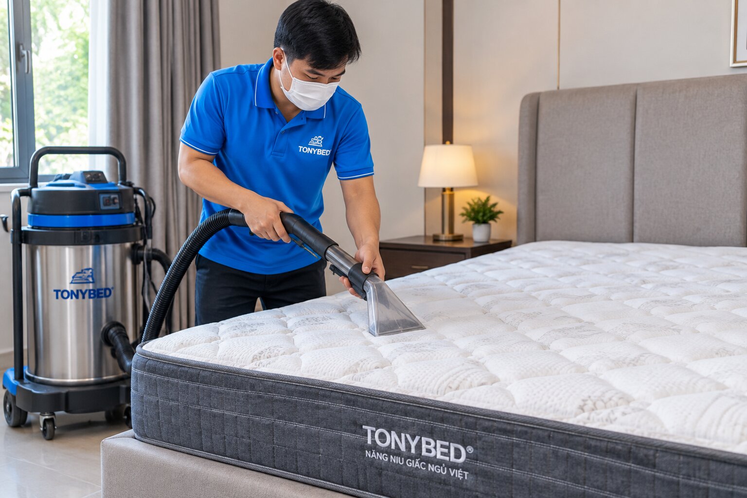 thuê dịch vụ giặt nệm chuyên nghiệp cho vết bẩn nặng