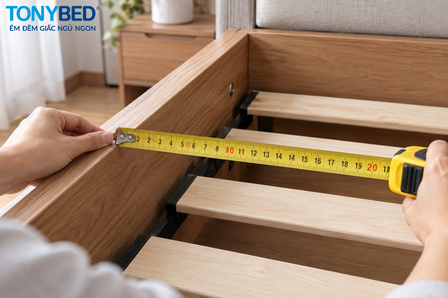 Cách đo kích thước lọt lòng giường chính xác
