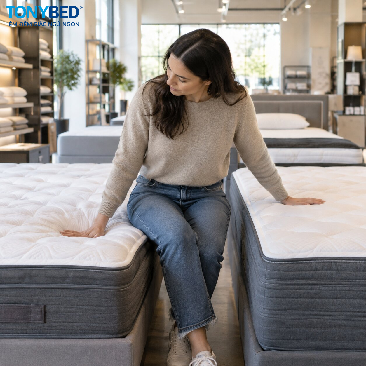 kiểm tra độ đàn hồi của nệm foam và cao su non