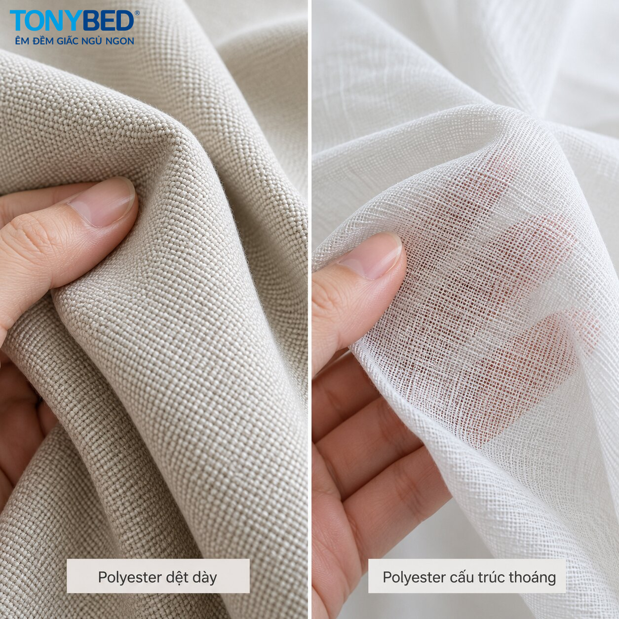 Vải polyester có nóng không phụ thuộc vào cấu trúc và độ dày