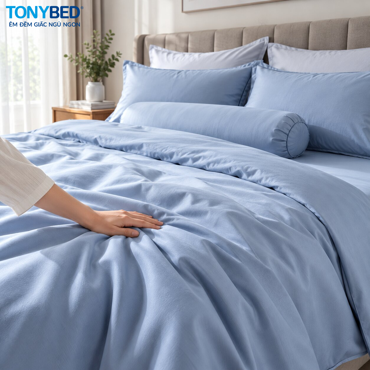 Ứng dụng vải polyester trong chăn ga gối và sản phẩm phòng ngủ
