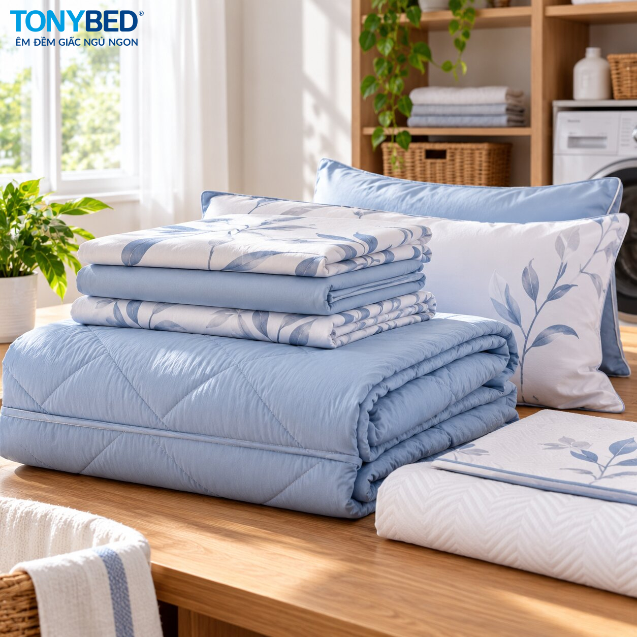 Hướng dẫn vệ sinh và bảo quản chăn ga Tonybed