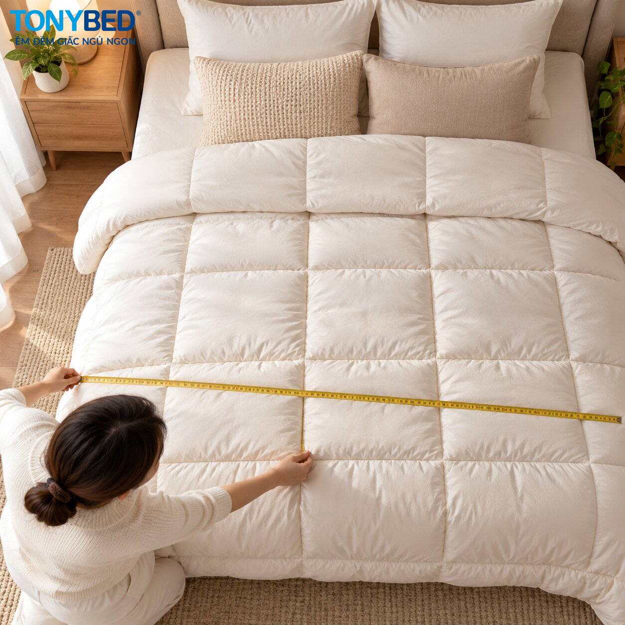 Cách lựa chọn kích thước mền dày phù hợp với giường ngủ