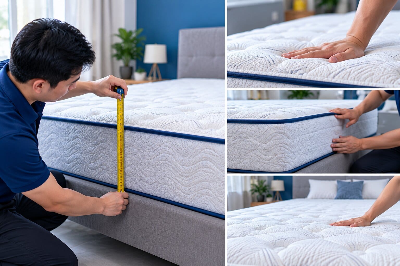 Kiểm tra chiều dày và độ phẳng của nệm hút chân không sau mở bao