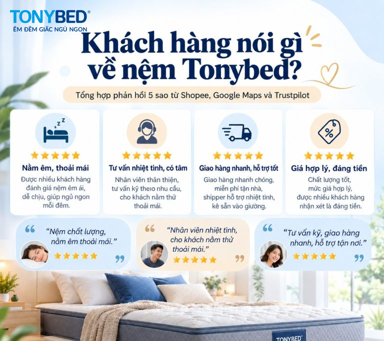 nệm tonybed có tốt không