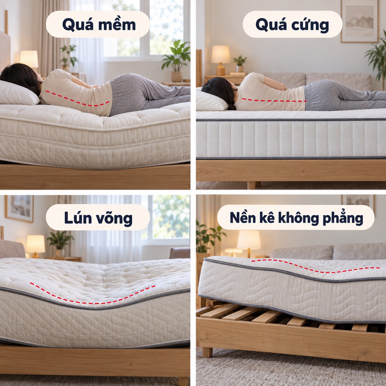 Các nguyên nhân khiến nằm nệm bị đau lưng