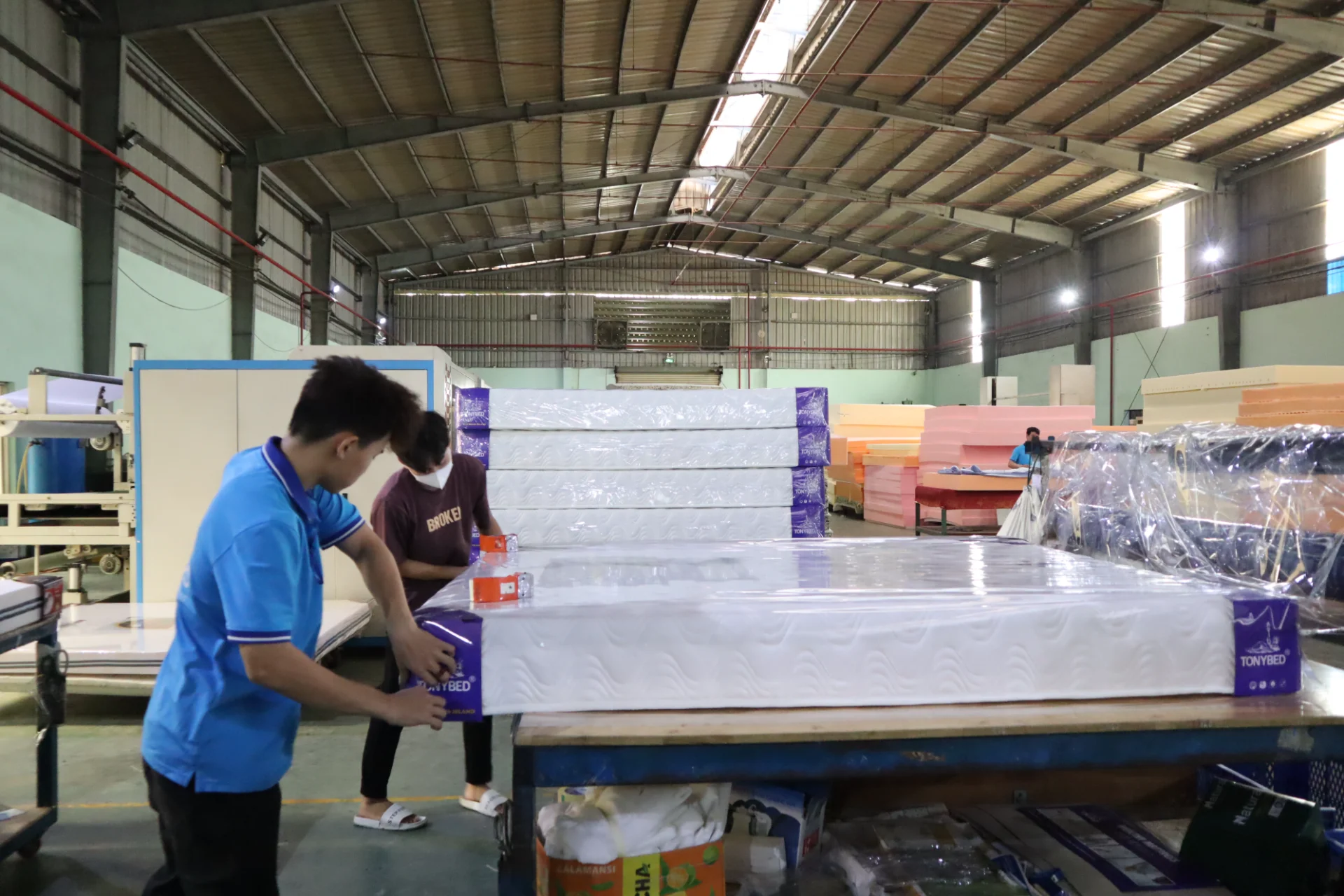 Tiêu chuẩn kiểm soát chất lượng tại nhà máy sản xuất nệm Tonybed