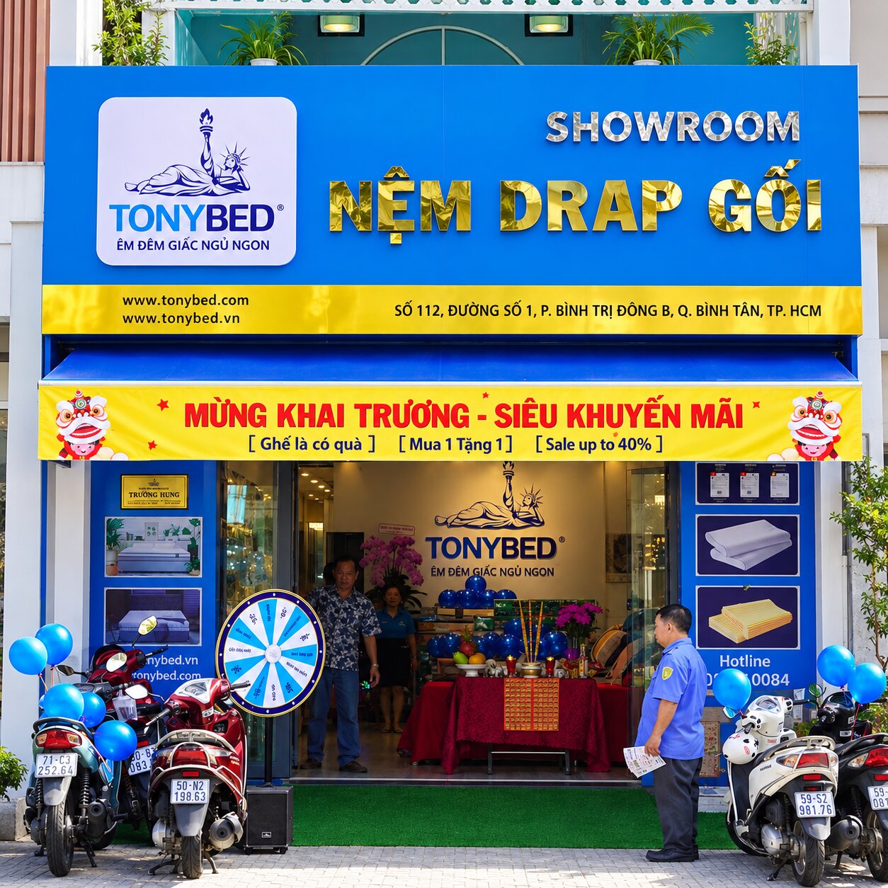 showroom Tonybed Bình Tân